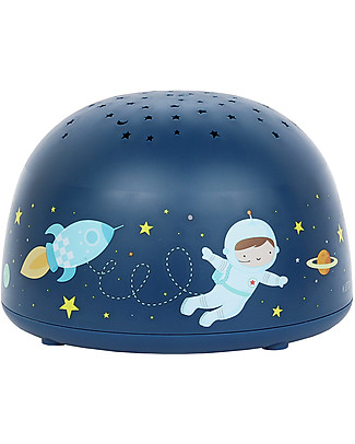 A Little Lovely Company Luce LED Proiettore, Spazio - Stelle Lampade Comodino