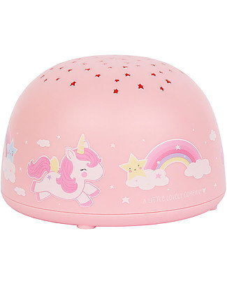 A Little Lovely Company Luce LED Proiettore, Unicorno - Stelle Lampade da Comodino