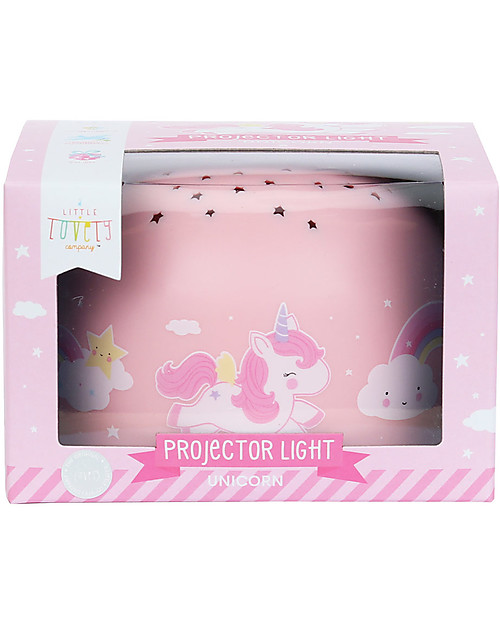 A Little Lovely Company Luce LED Proiettore, Unicorno - Stelle Lampade da Notte