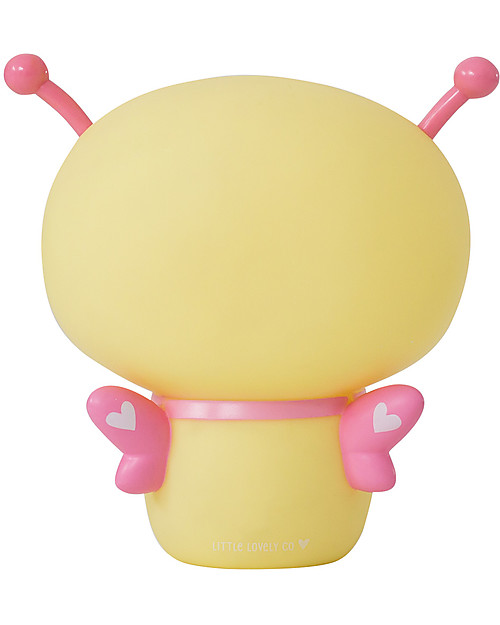 A Little Lovely Company Luce Notte Ricaricabile, Farfalla - Giallo e Rosa Lampade da Comodino