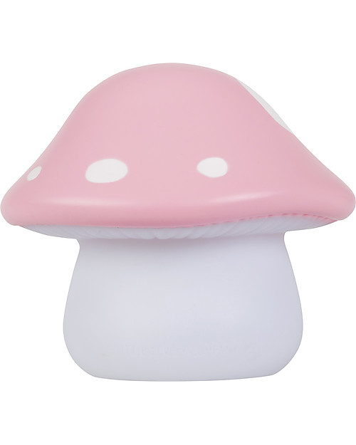 A Little Lovely Company Luce Piccola LED,  Funghetto Rosa Lampade da Comodino