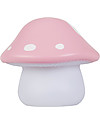 A Little Lovely Company Luce Piccola LED,  Funghetto Rosa Lampade da Comodino