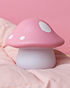 A Little Lovely Company Luce Piccola LED,  Funghetto Rosa Lampade da Comodino
