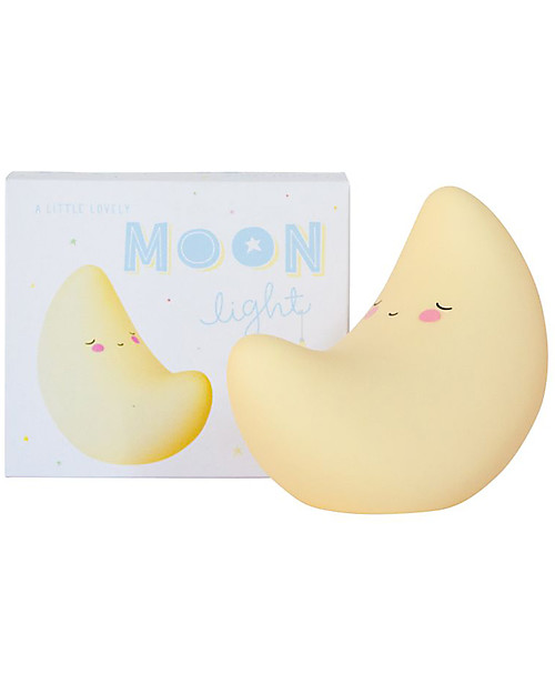 A Little Lovely Company Luce Piccola LED, Luna - Giallo Lampade da Comodino