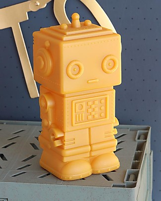 A Little Lovely Company Luce Piccola LED - Robot - Aztec Gold Lampade Comodino