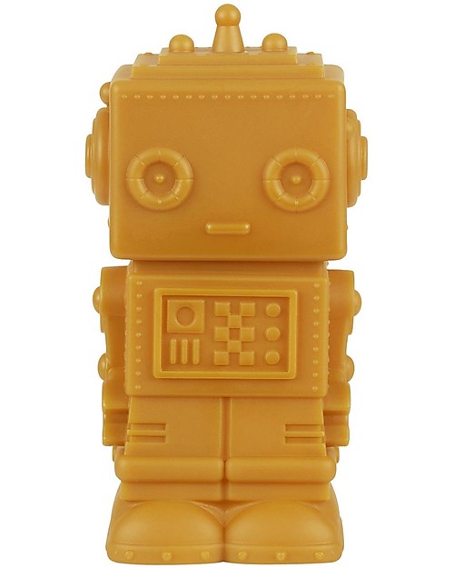 A Little Lovely Company Luce Piccola LED - Robot - Aztec Gold Lampade da Comodino