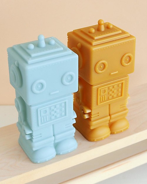 A Little Lovely Company Luce Piccola LED - Robot - Aztec Gold Lampade da Comodino