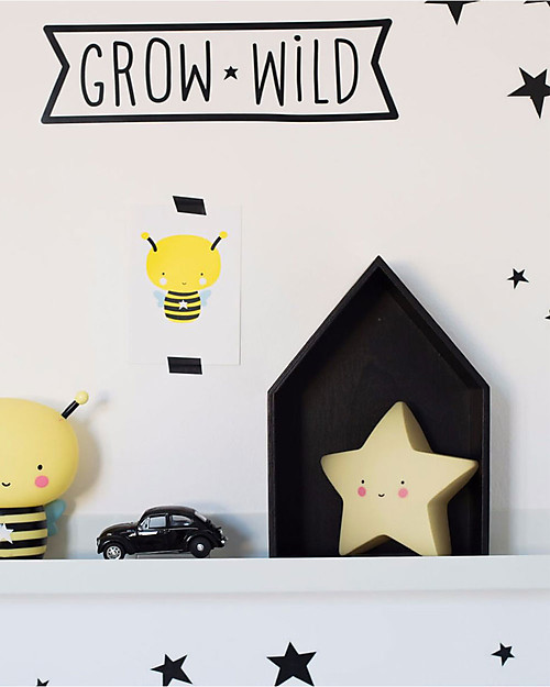 A Little Lovely Company Luce Piccola LED, Stella - Giallo Lampade da Comodino