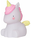 A Little Lovely Company Luce Piccola LED, Unicorno - Bianco e Rosa Lampade da Comodino