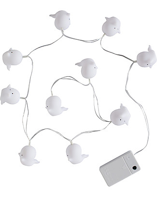 A Little Lovely Company Lucine LED a Ghirlanda, Fantasmini - Bianco Biglietti Di Auguri