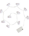 A Little Lovely Company Lucine LED a Ghirlanda, Nuvolette - Bianco Lampade da Parete