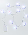 A Little Lovely Company Lucine LED a Ghirlanda, Nuvolette - Bianco Lampade da Parete