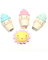 A Little Lovely Company Minis, 3 Coni Gelato - Verde/Bianco/Rossa Decorazioni da Parete