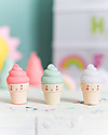 A Little Lovely Company Minis, 3 Coni Gelato - Verde/Bianco/Rossa Decorazioni da Parete