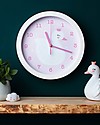 A Little Lovely Company Orologio Cigno, Bianco e Rosa - Con i numeri! Decorazioni da Parete