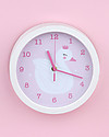 A Little Lovely Company Orologio Cigno, Bianco e Rosa - Con i numeri! Decorazioni da Parete