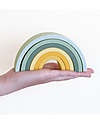 A Little Lovely Company OUTLET - Arcobaleno Impilabile in Silicone  Alimentare - Verde - Pezzo di Showroom Giochi per Neonati_