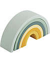 A Little Lovely Company OUTLET - Arcobaleno Impilabile in Silicone  Alimentare - Verde - Pezzo di Showroom Giochi per Neonati_