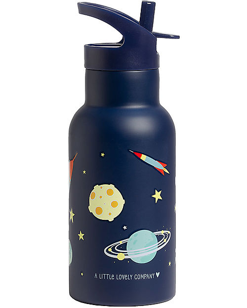 A Little Lovely Company OUTLET - Borraccia in Acciaio Inossidabile - 350 ml - Spazio - Pezzo di Showroom Borracce Termiche