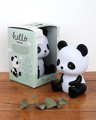 A Little Lovely Company OUTLET Luce da Notte LED, Panda - Nero - Pezzo di Showroom Lampade da Comodino
