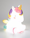 A Little Lovely Company OUTLET Luce Grande LED, Unicorno - Bianco e Rosa - Pezzo di Showroom Lampade da Comodino