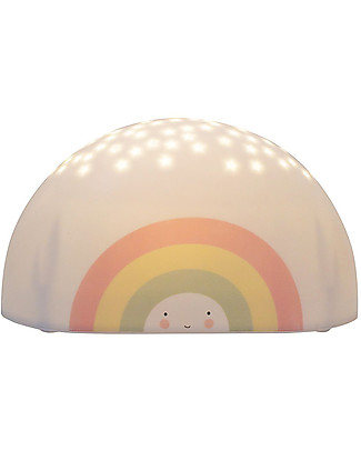 A Little Lovely Company OUTLET Luce LED Proiettore, Arcobaleno - Stelle - Pezzo di Showroom Lampade Comodino