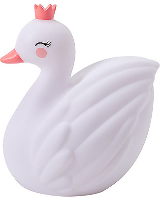 A Little Lovely Company OUTLET Luce Piccola LED, Cigno - Bianco - Pezzo di Showroom Lampade Comodino