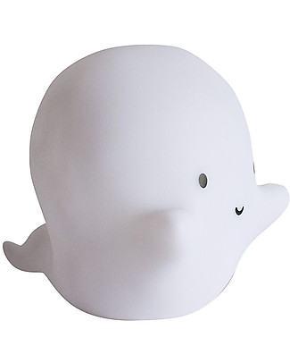 A Little Lovely Company OUTLET Luce Piccola LED, Fantasma - Bianco - Pezzo di Showroom Lampade Comodino