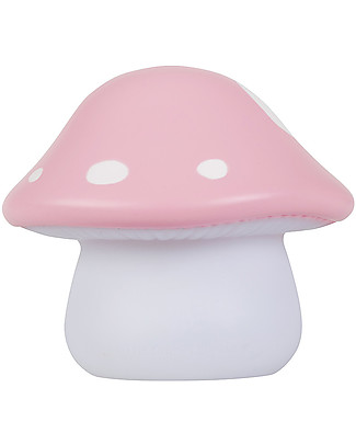 A Little Lovely Company OUTLET Luce Piccola LED, Funghetto Rosa - Pezzo di Showroom Lampade Comodino