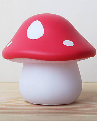 A Little Lovely Company OUTLET - Luce Piccola LED - Fungo Rosso - Pezzo di Showroom Lampade da Comodino