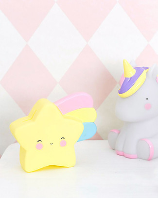 A Little Lovely Company OUTLET Salvadanaio, Stella Cadente - Giallo - Pezzo di Showroom Salvadanai