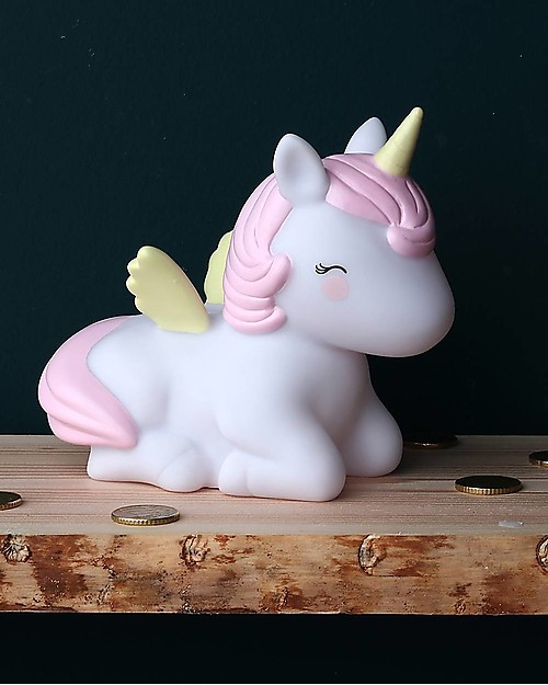A Little Lovely Company OUTLET Salvadanaio, Unicorno - Rosa - Pezzo di Showroom Portamonete