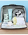 A Little Lovely Company OUTLET Valigetta Glitter, Panda - 42 x 31 x 15 cm - Pezzo di Showroom Borse da Viaggio