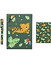 A Little Lovely Company Piccolo Set da Scrivania, Tigre (Quaderno, Notebook, Penna) Giochi Creativi