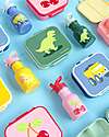A Little Lovely Company Porta Pranzo 3 Scomparti - Dinosauro - 17 x 5 x 18 cm Porta Merenda