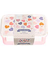 A Little Lovely Company Porta Pranzo Bento - Cuori - Scomparti Estraibili Porta Merenda