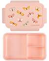 A Little Lovely Company Porta Pranzo Bento - Farfalle - Scomparti Estraibili Porta Merenda