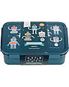 A Little Lovely Company Porta Pranzo Bento - Robot - Scomparti Estraibili Porta Merenda