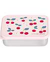 A Little Lovely Company Porta Pranzo in Acciaio - Ciliegie - 17.5 x 6 x 12.5 cm Porta Merenda
