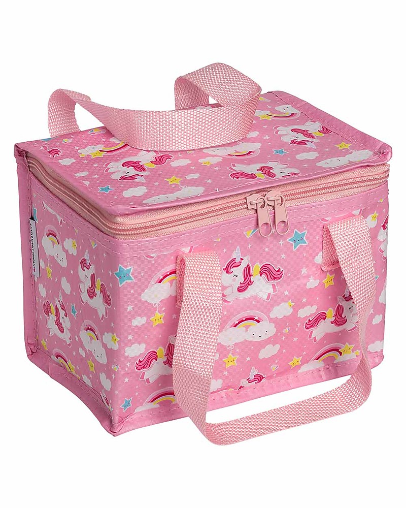 A Little Lovely Company Porta Pranzo Termico, Unicorni - Rosa unisex  (bambini)