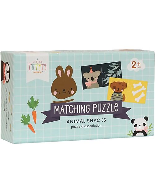 A Little Lovely Company Puzzle Educativo - Gli Snack Degli Animali - Dai 2 Anni Puzzle