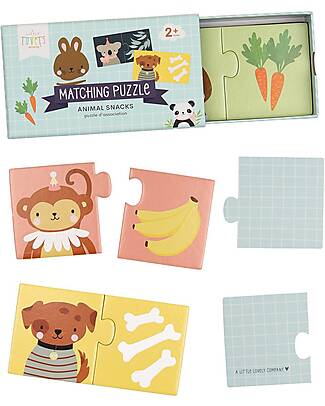 A Little Lovely Company Puzzle Educativo - Gli Snack Degli Animali - Dai 2 Anni Puzzle