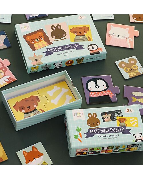 A Little Lovely Company Puzzle Educativo - Gli Snack Degli Animali - Dai 2 Anni Puzzle