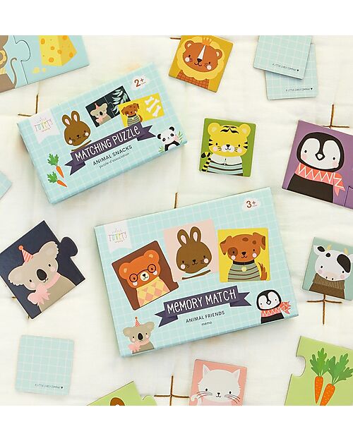 A Little Lovely Company Puzzle Educativo - Gli Snack Degli Animali - Dai 2 Anni Puzzle