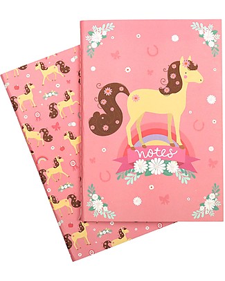 A Little Lovely Company Quadernino Morbido A5, Cavallo - Ottima idea regalo! null