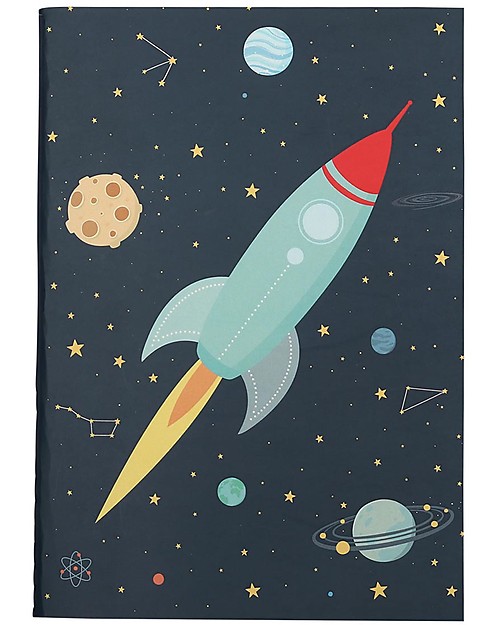 A Little Lovely Company Quadernino Morbido A5, Spazio - Ottima idea regalo! Disegnare e Colorare