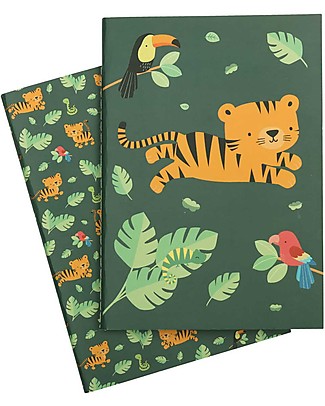 A Little Lovely Company Quadernino Morbido A5, Tigre - Ottima idea regalo! null