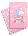 A Little Lovely Company Quadernino Morbido A5, Unicorno - Ottima idea regalo! Disegnare e Colorare