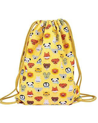 A Little Lovely Company Sacca con Chiusura a Coulisse - Amici animali - 32 x 42 cm Sacche e Borse Sportive