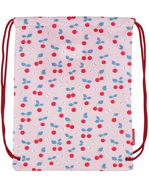 A Little Lovely Company Sacca con Chiusura a Coulisse - Ciliegie - 32 x 42 cm Sacche e Borse Sportive